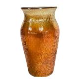 C2 - Vintage Imperial Glass Tree Bark Pattern Vases - Pair