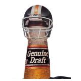 O1 - Miller Genuine Draft Cardboard Standee - Vintage Advertising Display 69x30 Inches