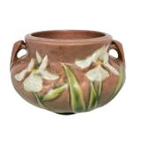 K3 - Vintage Roseville Iris Jardinier -  Original Label Intact