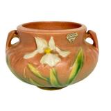 K3 - Vintage Roseville Iris Jardinier -  Original Label Intact