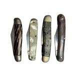 F2 - Camco USA Vintage Pocket Knives - Assorted, 3-3.5 in blades (Lot of 4)