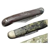 F2 - Camco USA Vintage Pocket Knives - Assorted, 3-3.5 in blades (Lot of 4)