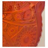 A1 - Vintage Indiana Uranium Glass Heirloom Cake Plate