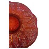 A1 - Vintage Indiana Uranium Glass Heirloom Cake Plate