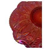 A1 - Vintage Indiana Uranium Glass Heirloom Cake Plate