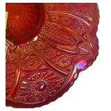 A1 - Vintage Indiana Uranium Glass Heirloom Cake Plate