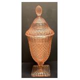 A1 - Vintage Anchor Hocking Miss America Pink Depression Glass Candy Dish