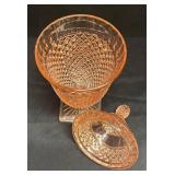 A1 - Vintage Anchor Hocking Miss America Pink Depression Glass Candy Dish