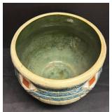 A1 - Antique Roseville Pottery Mostique Gray Jardiniere