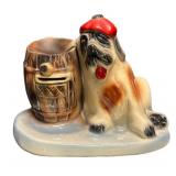 C3 - McCoy Vintage Dog Bank with Barrel - Coin Bank