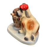 C3 - McCoy Vintage Dog Bank with Barrel - Coin Bank