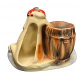 C3 - McCoy Vintage Dog Bank with Barrel - Coin Bank