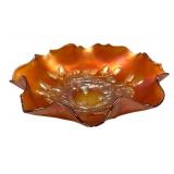 M3 - Fenton Marigold Carnival Glass Acorn Bowl