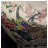 A2 - Vintage Heritage Mint Satsuma Peacock Jar with Lid