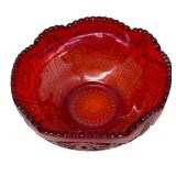 A2 - Indiana Glass Heritage Red Sunset Bowl