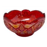 A2 - Indiana Glass Heritage Red Sunset Bowl