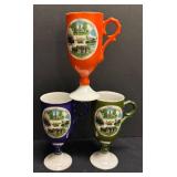 A1 - Three Vintage Menden Pioneer Village Mugs