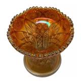 B4 - Vintage Imperial Glass Amber Vase