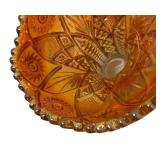 B4 - Vintage Imperial Glass Amber Vase