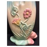 A5 - Hull Art Vase with Bow-Knot Base Floral Relief