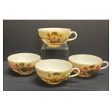 A3 - Vintage Japanese Tea Set - Teapot, Creamer, Sugar, 4 Cups & 4 Plates