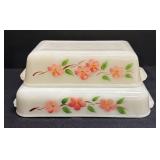 F1 - Fire King Floral Bake Dishes - 2-Piece Nesting Set