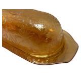 F3 - Jeanette Floragold Covered Butter Dish