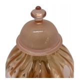 F1 - Fenton Hand-Painted Lidded Jar