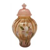 F1 - Fenton Hand-Painted Lidded Jar