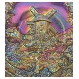 F3 - Imperial Windmill Carnival Glass Bowl