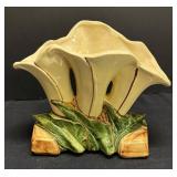 E1 - Vintage McCoy Triple Lily Vase