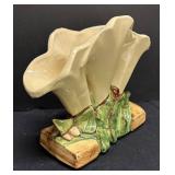 E1 - Vintage McCoy Triple Lily Vase