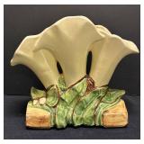 E1 - Vintage McCoy Triple Lily Vase