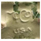 E1 - Vintage McCoy Triple Lily Vase