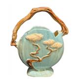 E2 - Roseville Ming Tree Basket Vase
