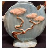 E2 - Roseville Ming Tree Basket Vase