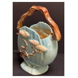 E2 - Roseville Ming Tree Basket Vase