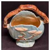 E2 - Roseville Ming Tree Basket Vase