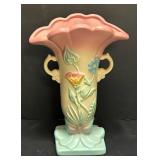 A2 - Hull Floral Relief Art Pottery Vase