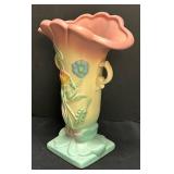 A2 - Hull Floral Relief Art Pottery Vase