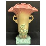 A2 - Hull Floral Relief Art Pottery Vase