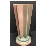 I1 - Two Vintage Roseville Futura Pleated Shooting Star Vases