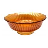 C3 - Fenton Stippled Rays Carnival Glass Bowl