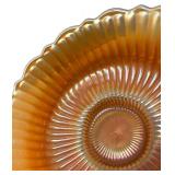 C3 - Fenton Stippled Rays Carnival Glass Bowl