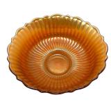 C3 - Fenton Stippled Rays Carnival Glass Bowl