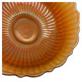 C3 - Fenton Stippled Rays Carnival Glass Bowl