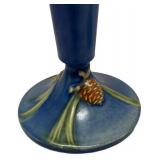 I1 - Two Roseville Pinecone Candle Holders