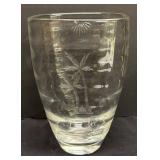 H3 - Tiffin Bamboo Ribbed Etched Vase