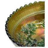M4 - Imperial Carnival Glass Windmill Bowl