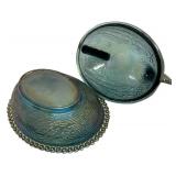 M4 - Indiana Glass Carnival Glass Hen Dish